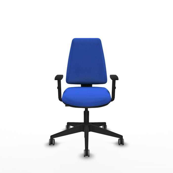PIQUERAS Y CRESPO Silla de oficina Elche Azul con Brazos 1D