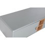 DKD Home Decor Mueble TV MDF PU Gris 140x40x55