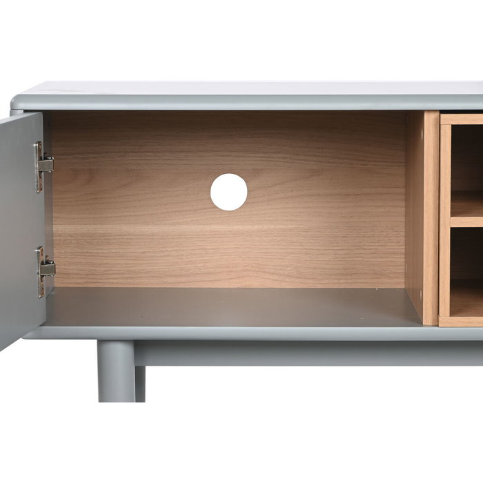 DKD Home Decor Mueble TV MDF PU Gris 140x40x55 DKD Home Decor Mueble TV MDF PU Gris 140x40x55