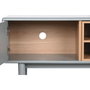DKD Home Decor Mueble TV MDF PU Gris 140x40x55