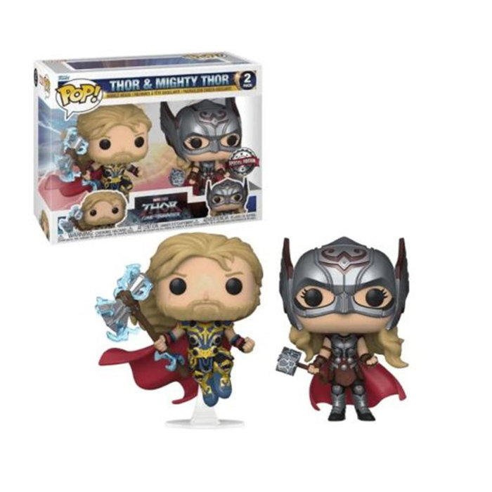 Funko Pop Marvel Thor Love and Thunder Thor & Mighty Thor Exclusive Blister de 2 figuras