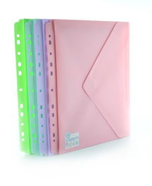 Dosier Sobre Office Box Pp V-Lock A4+ Blush C/Fuelle Y Multitaladro Surtido (4 Col.) (Set de 10)