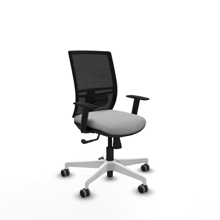 PIQUERAS Y CRESPO Silla de oficina Yunquera Gris claro y Negro PIQUERAS Y CRESPO Silla de oficina Yunquera Gris claro y Negro