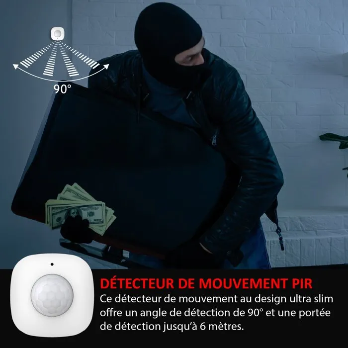 KYF Detector de Movimiento Adicional, Alarma de Seguridad, Ref. KYF-ALARM-012 / AAARM56899