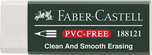 Faber-Castell Goma de borrar de plástico blanca