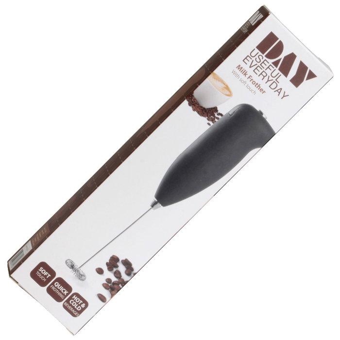 Day Batidor Leche Eléctrico de Acero Inoxidable y Plástico para Espuma de Bebidas