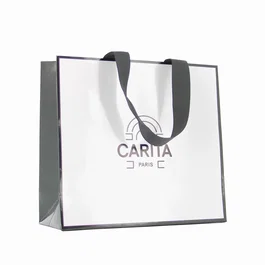 Carita Paris Bolsa de cartón GWP Marfil Talla S
