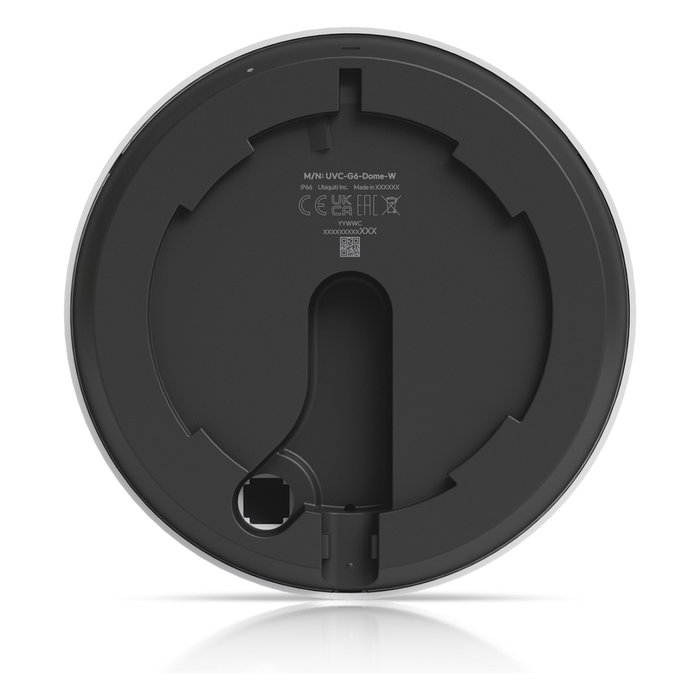 Ubiquiti Cámara de Seguridad IP UniFi G6 Dome Blanca Interior/Exterior UVC-G6-DOME-W, 8MP, 4K, Visión Nocturna 30m, IP66, PoE