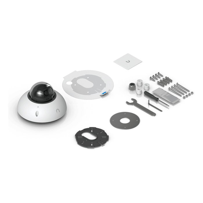 Ubiquiti Cámara de Seguridad IP UniFi G6 Dome Blanca Interior/Exterior UVC-G6-DOME-W, 8MP, 4K, Visión Nocturna 30m, IP66, PoE