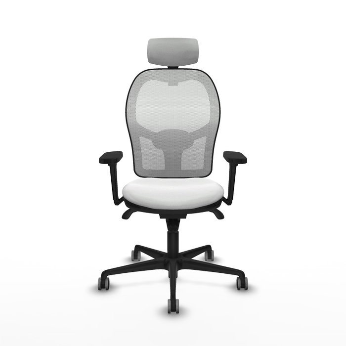 PIQUERAS Y CRESPO Silla de oficina Jorquera blanca con mecanismo Sincro PIQUERAS Y CRESPO Silla de oficina Jorquera blanca con mecanismo Sincro