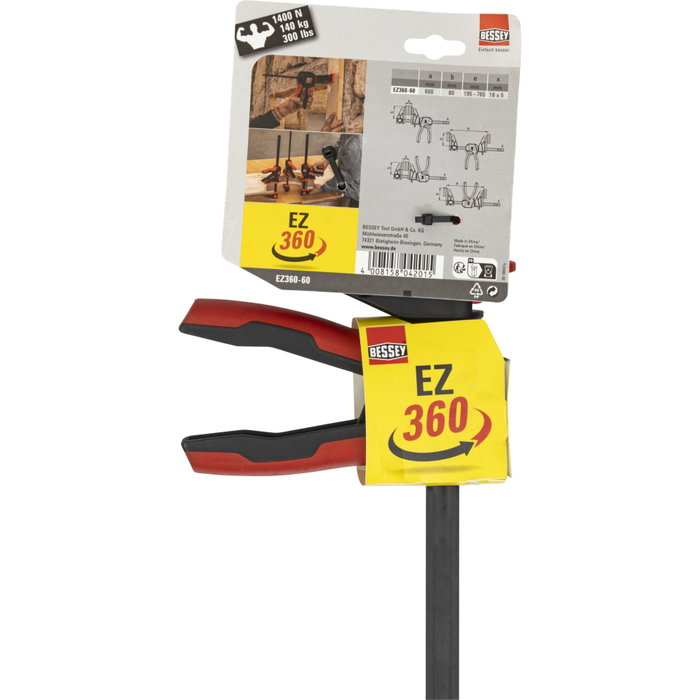 Bessey Abrazadera con mango giratorio EZ360-60