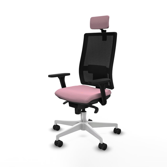 PIQUERAS Y CRESPO Silla de oficina Horna Rosa con mecanismo Sincro PIQUERAS Y CRESPO Silla de oficina Horna Rosa con mecanismo Sincro