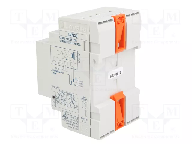 LOVATO ELECTRIC LVM30A240 Relé de monitorización de nivel de líquido conductivo