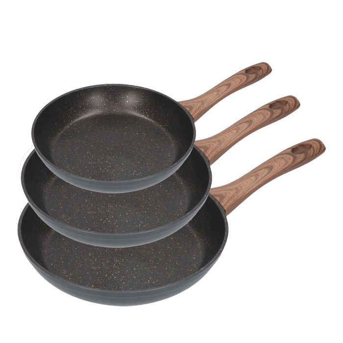 Gourmet Kitchen Set 3 sartenes antiadherentes Serie Eneas Ø20 / Ø24 / Ø28 cm Inducción Gourmet Kitchen Set 3 sartenes antiadherentes Serie Eneas Ø20 / Ø24 / Ø28 cm Inducción