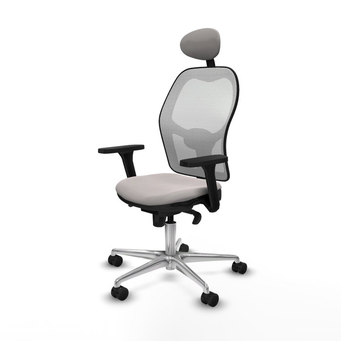 PIQUERAS Y CRESPO Silla de oficina Jorquera Blanca con Mecanismo Sincro PIQUERAS Y CRESPO Silla de oficina Jorquera Blanca con Mecanismo Sincro