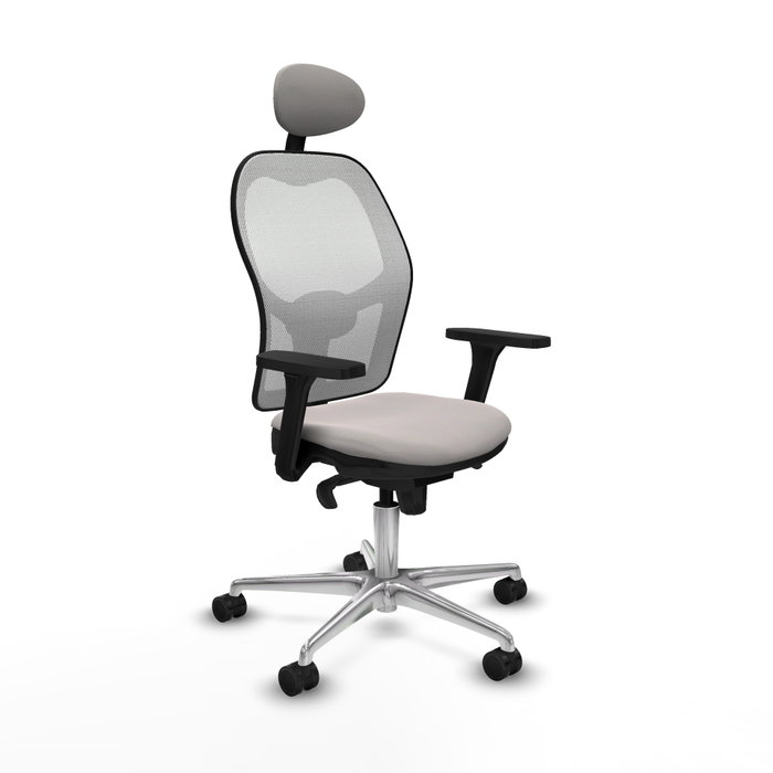 PIQUERAS Y CRESPO Silla de oficina Jorquera Blanca con Mecanismo Sincro PIQUERAS Y CRESPO Silla de oficina Jorquera Blanca con Mecanismo Sincro