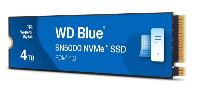 Western Digital WD Blue SN5000 4TB M.2 2280 NVMe SSD PCIe 4.0