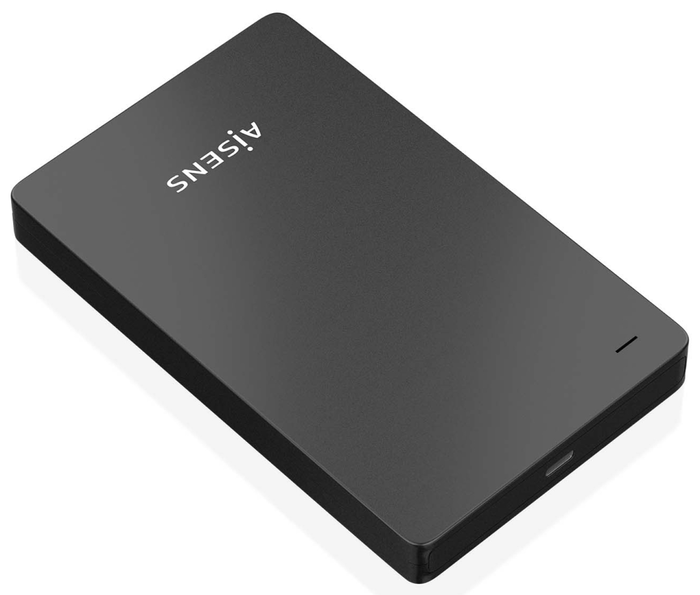 Aisens Caja Externa 2.5″ 9.5mm SATA a USB-C USB3.1 Gen1, Negra