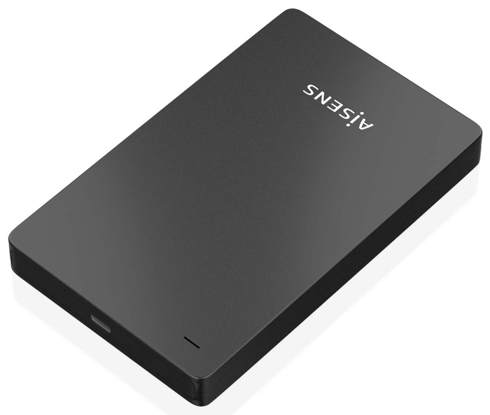 Aisens Caja Externa 2.5″ 9.5mm SATA a USB-C USB3.1 Gen1, Negra