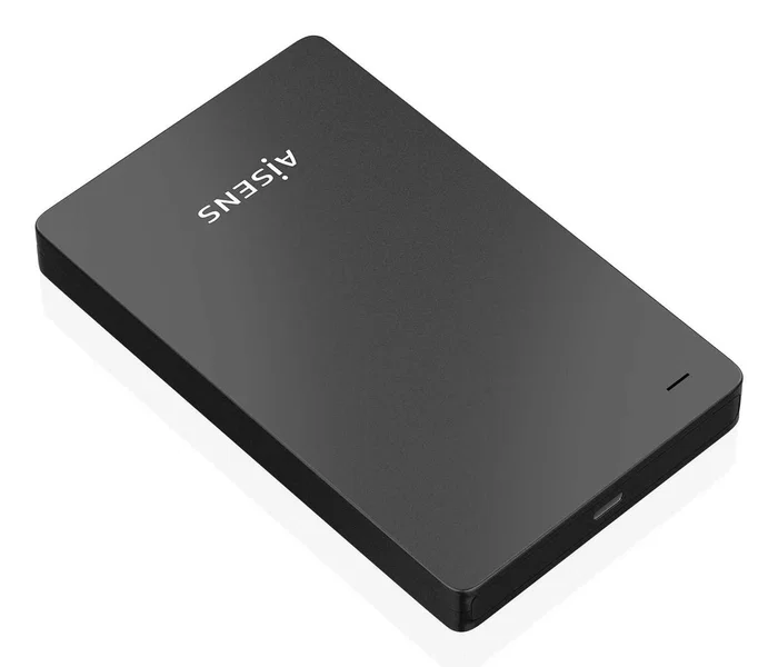Aisens Caja Externa 2.5″ 9.5mm SATA a USB-C USB3.1 Gen1, Negra