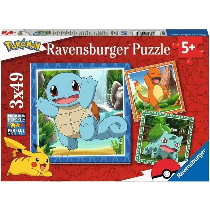 Ravensburger RAV4005556055869 Puzzles 3x49p Pokémon Ravensburger RAV4005556055869 Puzzles 3x49p Pokémon