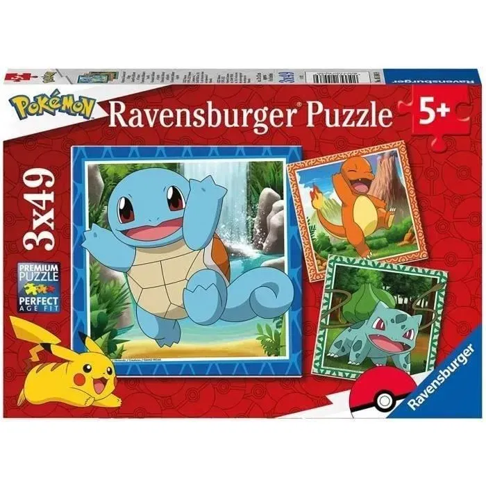 Ravensburger RAV4005556055869 Puzzles 3x49p Pokémon Ravensburger RAV4005556055869 Puzzles 3x49p Pokémon