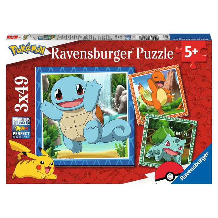 Ravensburger Puzzle Pokémon 3x49 piezas