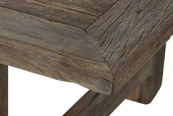 DKD Home Decor Mesa Centro Item Home Natural 140 x 70 x 45 cm Teca Reciclada