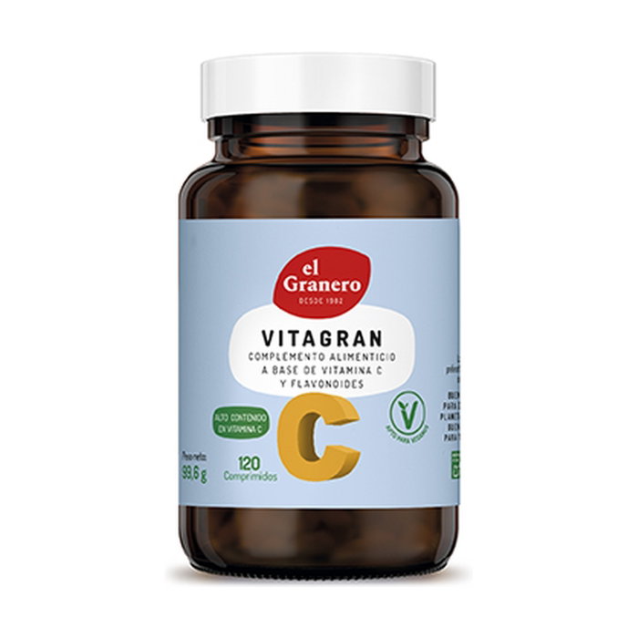 El Granero Integral Vitagran C Vitamina C + Bioflavonoides 120 Comprimidos El Granero Integral Vitagran C Vitamina C + Bioflavonoides 120 Comprimidos