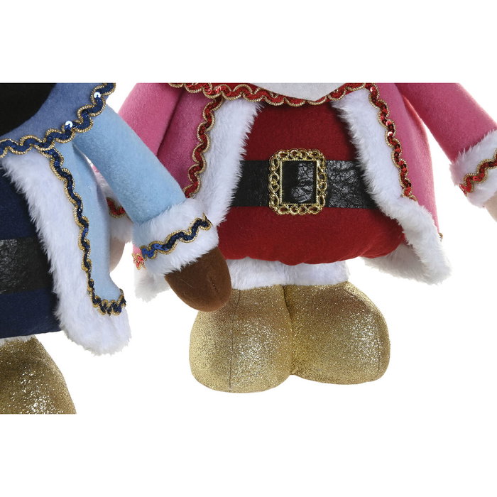 DKD Home Decor Surtido de 3 Figuras de Poliéster Multicolor Extensible