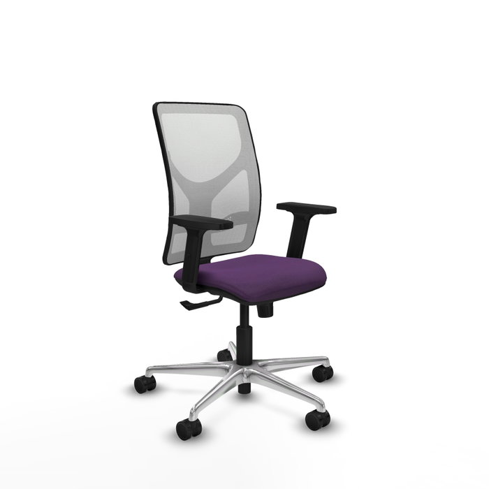 PIQUERAS Y CRESPO Silla de oficina Motilla con mecanismo Sincro, Morada y Blanca PIQUERAS Y CRESPO Silla de oficina Motilla con mecanismo Sincro, Morada y Blanca
