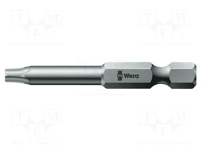 WERA Punta de destornillador Torx® TX01 50mm 1/4 polgada WERA Punta de destornillador Torx® TX01 50mm 1/4 polgada