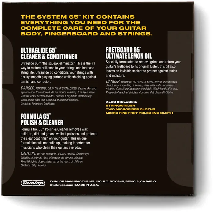 Dunlop Kit De Mantenimiento Para Guitarra Dunlop Kit De Mantenimiento Para Guitarra