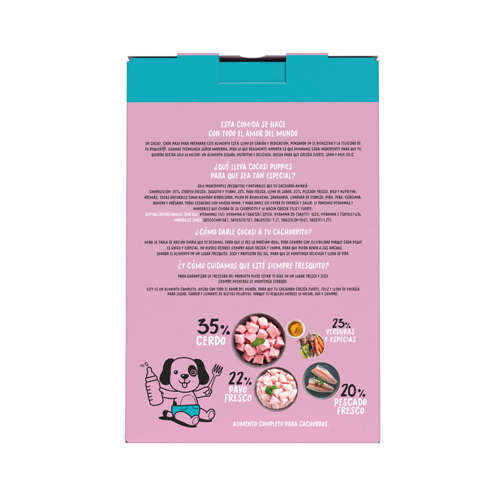 Comida húmeda Cocosi Gourmet Fresh Food Puppy Cerdo 1 kg 8 Unidades Comida húmeda Cocosi Gourmet Fresh Food Puppy Cerdo 1 kg 8 Unidades