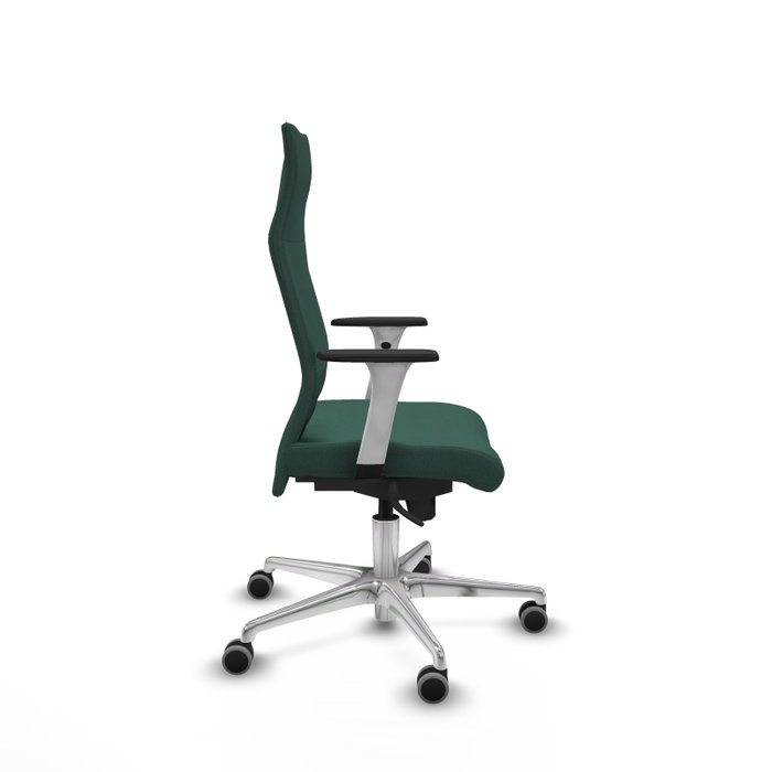 PIQUERAS Y CRESPO Sillón Albacete Verde botella con Mecanismo Sincro y Base de Aluminio PIQUERAS Y CRESPO Sillón Albacete Verde botella con Mecanismo Sincro y Base de Aluminio
