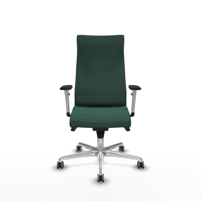 PIQUERAS Y CRESPO Sillón Albacete Verde botella con Mecanismo Sincro y Base de Aluminio PIQUERAS Y CRESPO Sillón Albacete Verde botella con Mecanismo Sincro y Base de Aluminio