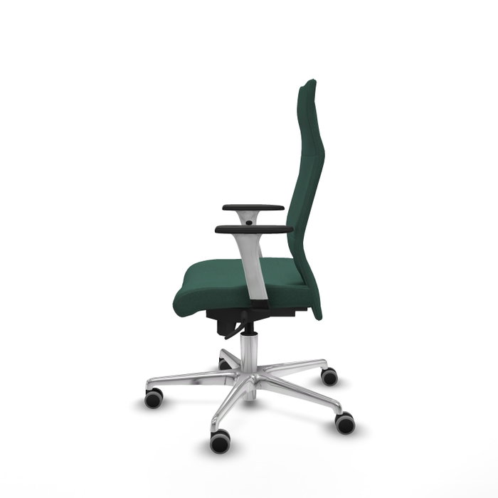 PIQUERAS Y CRESPO Sillón Albacete Verde botella con Mecanismo Sincro y Base de Aluminio PIQUERAS Y CRESPO Sillón Albacete Verde botella con Mecanismo Sincro y Base de Aluminio