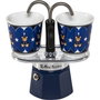 Bialetti Set MINI Express MR BLU Joyful Memories con dos tazas y bandeja de aluminio
