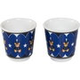 Bialetti Set MINI Express MR BLU Joyful Memories con dos tazas y bandeja de aluminio