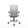 PIQUERAS Y CRESPO Silla de oficina Zulema Gris y Blanca con mecanismo Sincro/Traslack