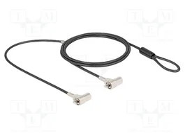Navilock Cable de Seguridad Dual Notebook para Dos Ranuras Kensington con Llave (3 x 7 mm)ની