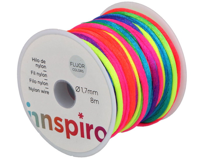 Innspiro Hilo de Nylon Satinado Flúor 1,7 mm 8 m Innspiro Hilo de Nylon Satinado Flúor 1,7 mm 8 m