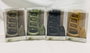 DKD Home Decor Soporte Incienso Oriental Cascada Backflow Verde Gris Negro Mostaza 5 x 11 x 7 cm Set de 5