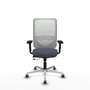 PIQUERAS Y CRESPO Silla de oficina Zulema Gris/Blanco