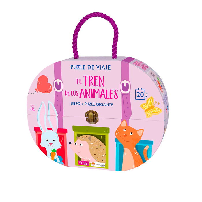 Puzle De Viaje Y Libro Sassi Manolito Books El Tren De Los Animales 20 Piezas (+3 Años)
