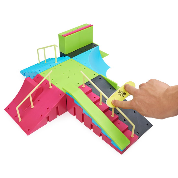 Spin Master Tech Deck Neon Mega Park 6063752, Parque de Skate X-Connect, Brilla en la Oscuridad, +6 Años Spin Master Tech Deck Neon Mega Park 6063752, Parque de Skate X-Connect, Brilla en la Oscuridad, +6 Años