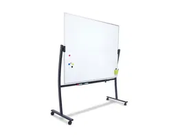 Rocada Pizarra Blanca Magnética Lacada Soporte Volteable Doble Cara 120x90 cm