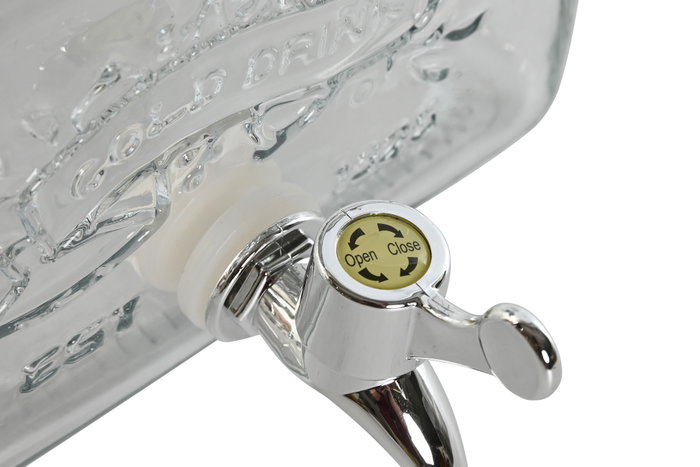 DKD Home Decor Dispensador de Bebidas de Cristal Transparente 3,5L