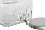 DKD Home Decor Dispensador de Bebidas de Cristal Transparente 3,5L