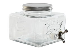 DKD Home Decor Dispensador de Bebidas de Cristal Transparente 3,5L